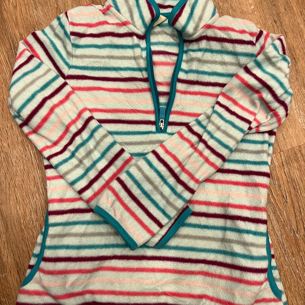 Striped Fleece Pullover